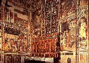 General view of the Baroncelli Chapel sg GADDI, Taddeo